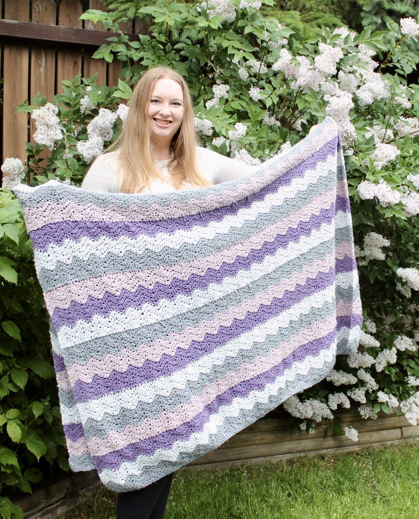 Crochet Kit - Lilac Blossom Blanket – Lion Brand Yarn