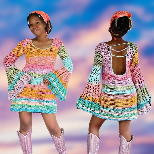crochet fit and flare dress pattern Make a Spring Wardrobe with These 15 Crochet Dress Patterns