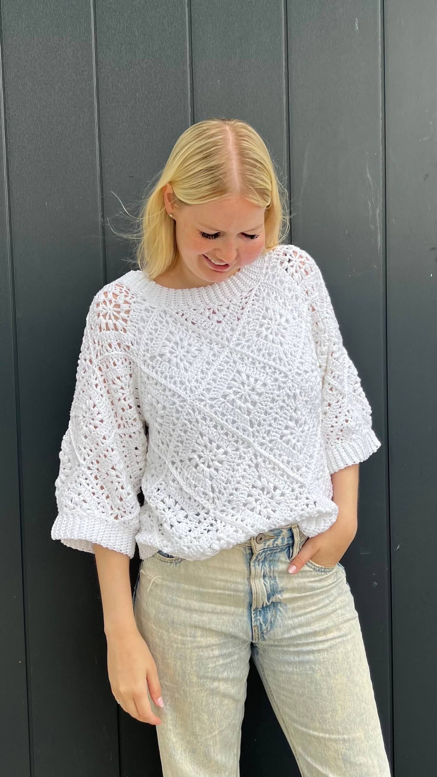 Crochet Kit - Tulip Square Summer Sweater – Lion Brand Yarn