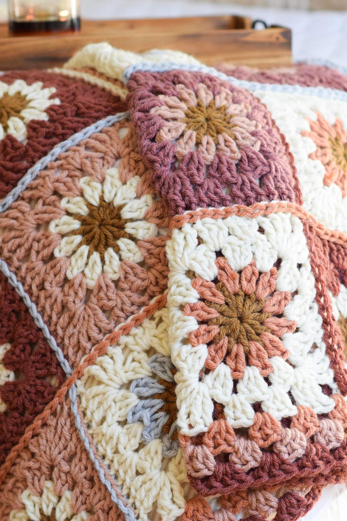 Crochet Kit - Harvest Flower Throw – Lion Brand Yarn