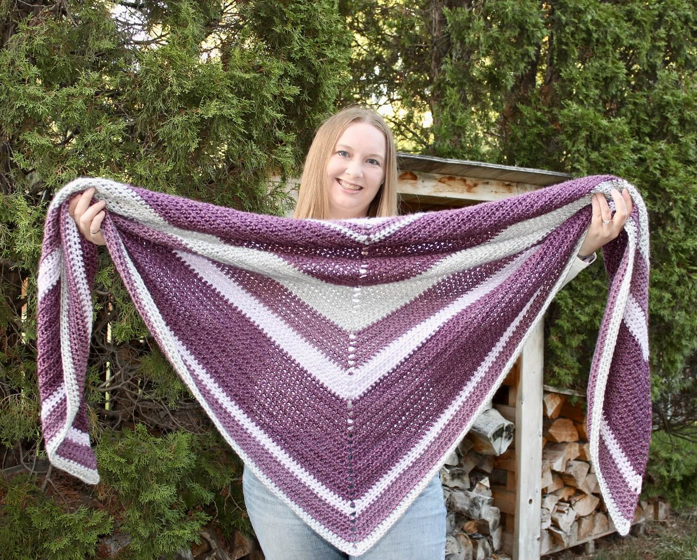 Crochet Kit - Lavender Luxe Wrap – Lion Brand Yarn