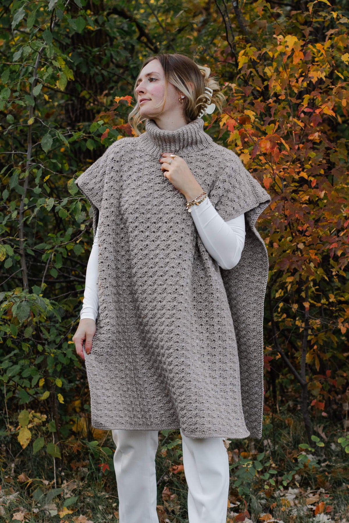 Crochet Kit - Northcross Poncho – Lion Brand Yarn