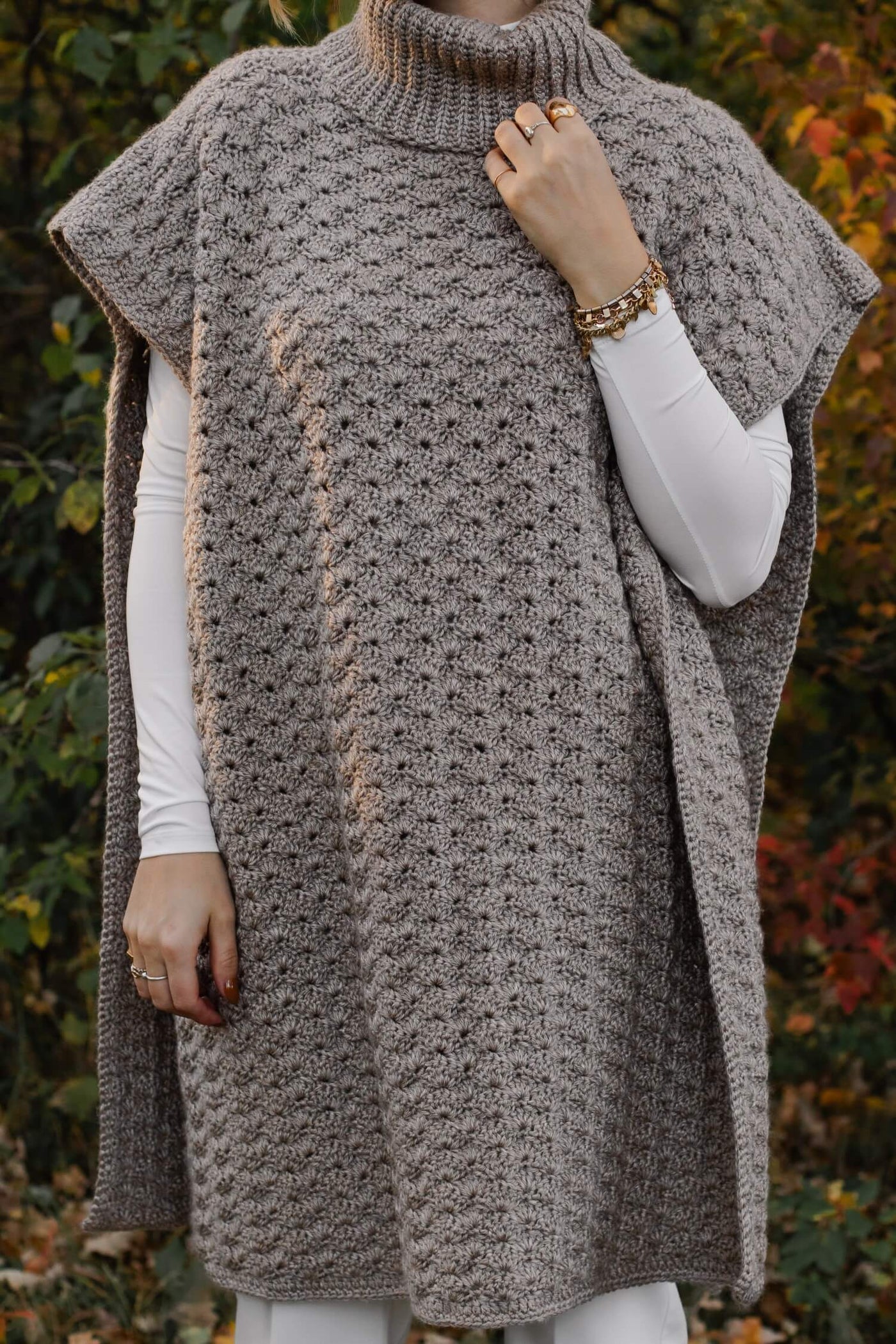 Crochet Kit - Northcross Poncho – Lion Brand Yarn