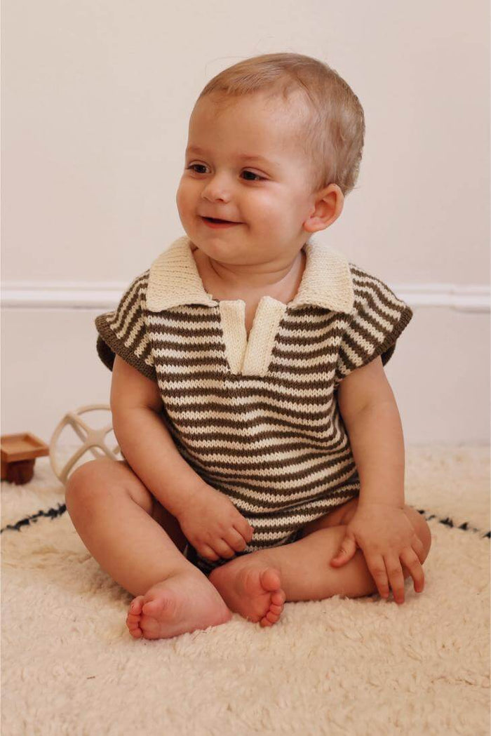 Knit Kit - Skipper Striped Romper – Lion Brand Yarn