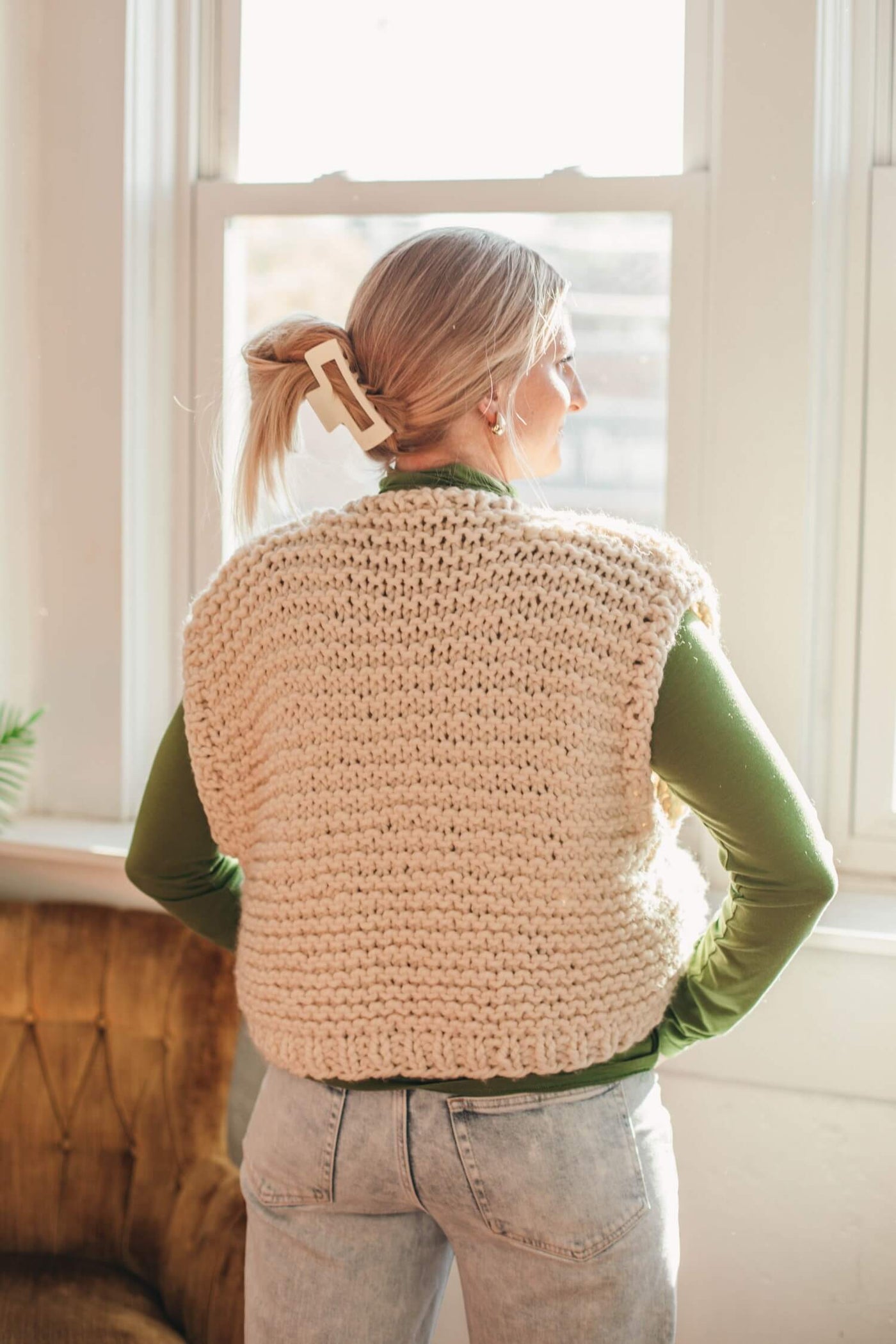 Knit Kit - Oversized Boxy Vest – Lion Brand Yarn