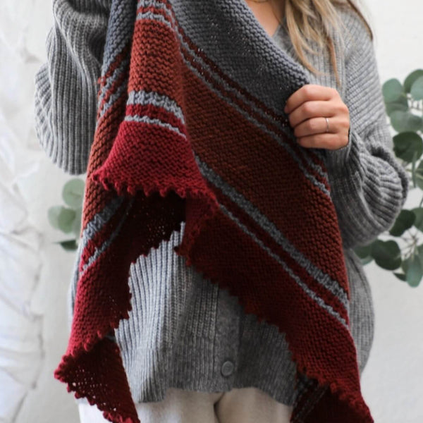 Knit Kit - Cranberry Crush Shawl – Lion Brand Yarn
