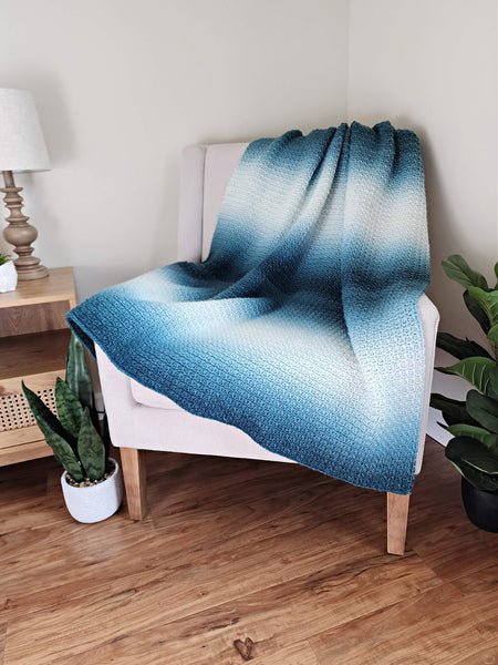 Crochet Kit - Ocean Hues Gradient Blanket – Lion Brand Yarn