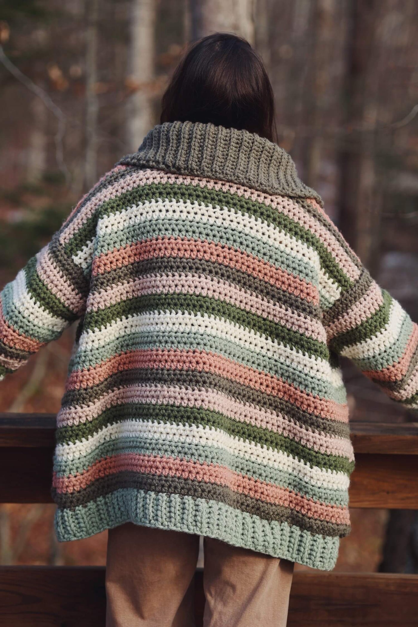 Crochet Kit - Colorstripe Cardi – Lion Brand Yarn