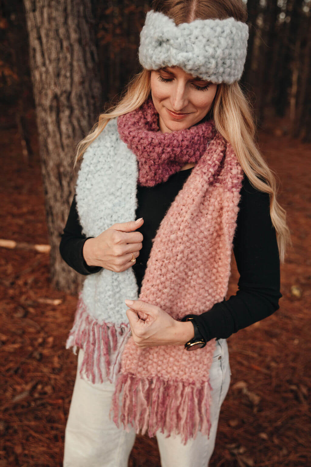 Knit Kit - Skye Scarf Set – Lion Brand Yarn