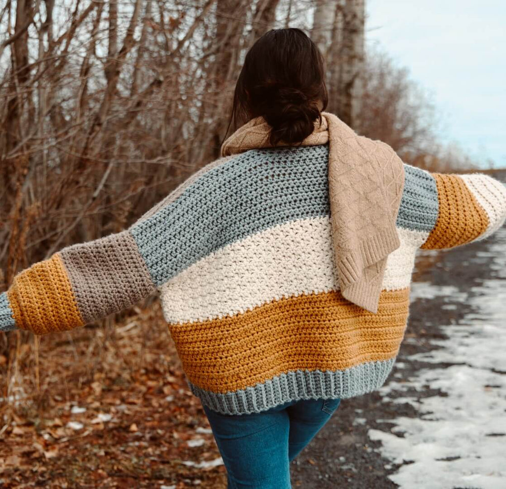 Crochet Kit - Fireside Crochet Cardigan – Lion Brand Yarn