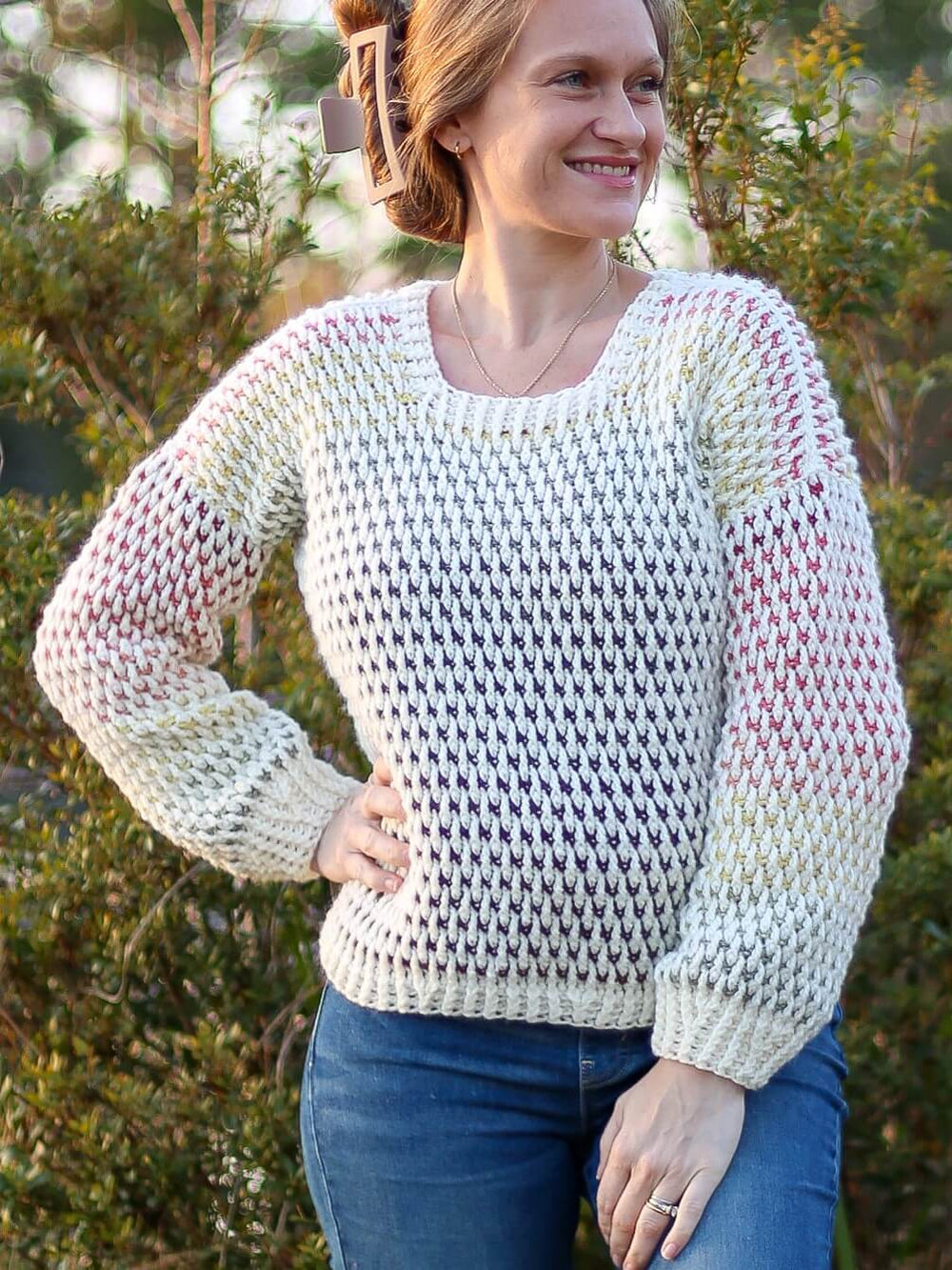 Crochet Kit - Dip Dye Sweater – Lion Brand Yarn