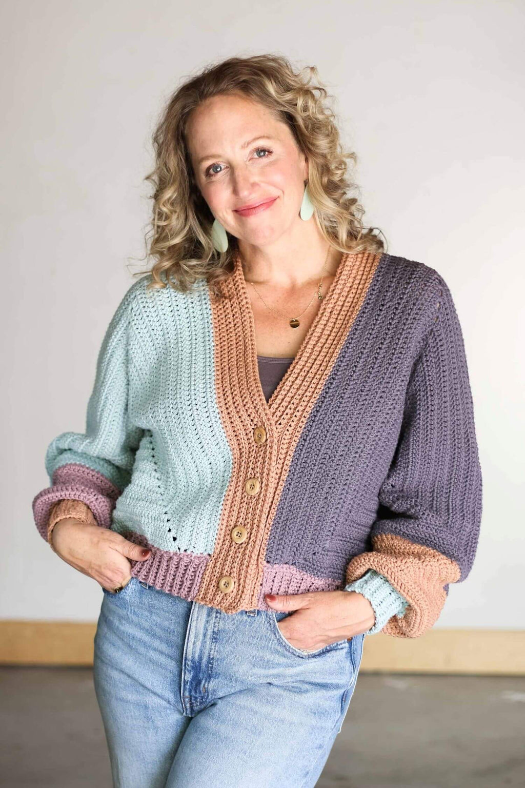 Crochet Kit - Color Block Cardi – Lion Brand Yarn