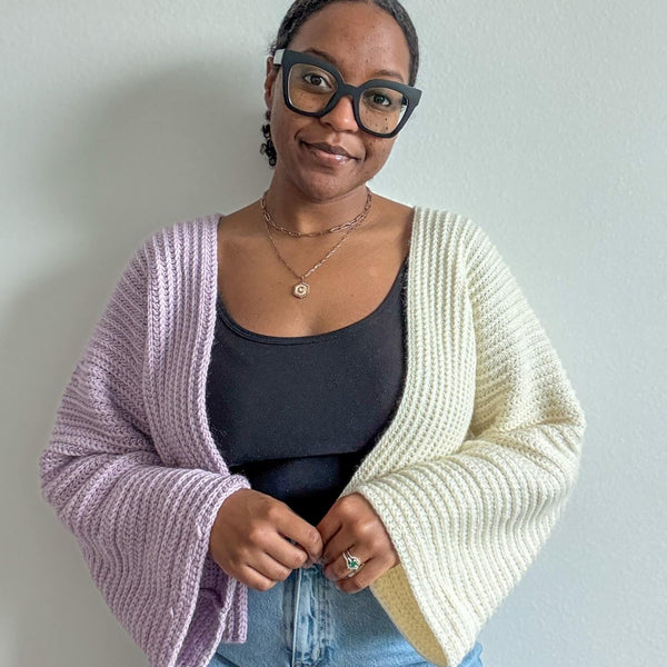 Crochet Kit - Split Stitch Cardigan – Lion Brand Yarn