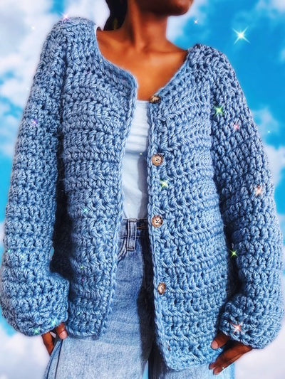 Crochet Kit - The Laur Crochet Cardigan – Lion Brand Yarn