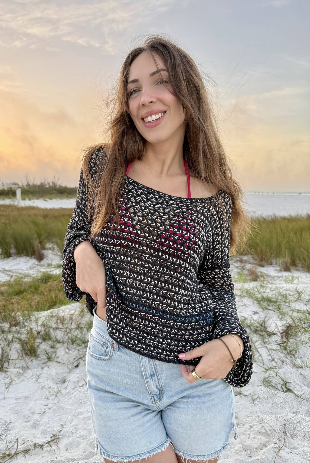 Crochet Kit - Sleepy Seaside Sweater – Lion Brand Yarn