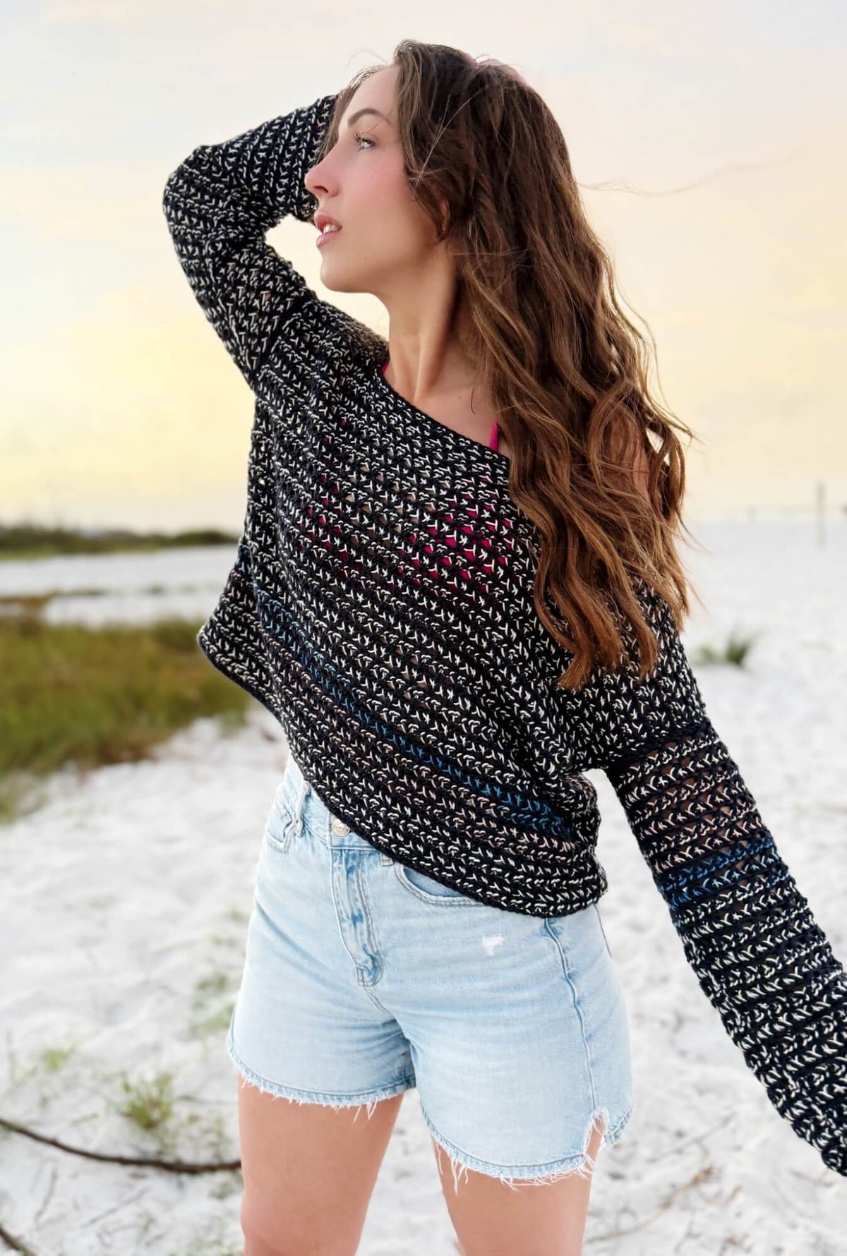 Crochet Kit - Sleepy Seaside Sweater – Lion Brand Yarn