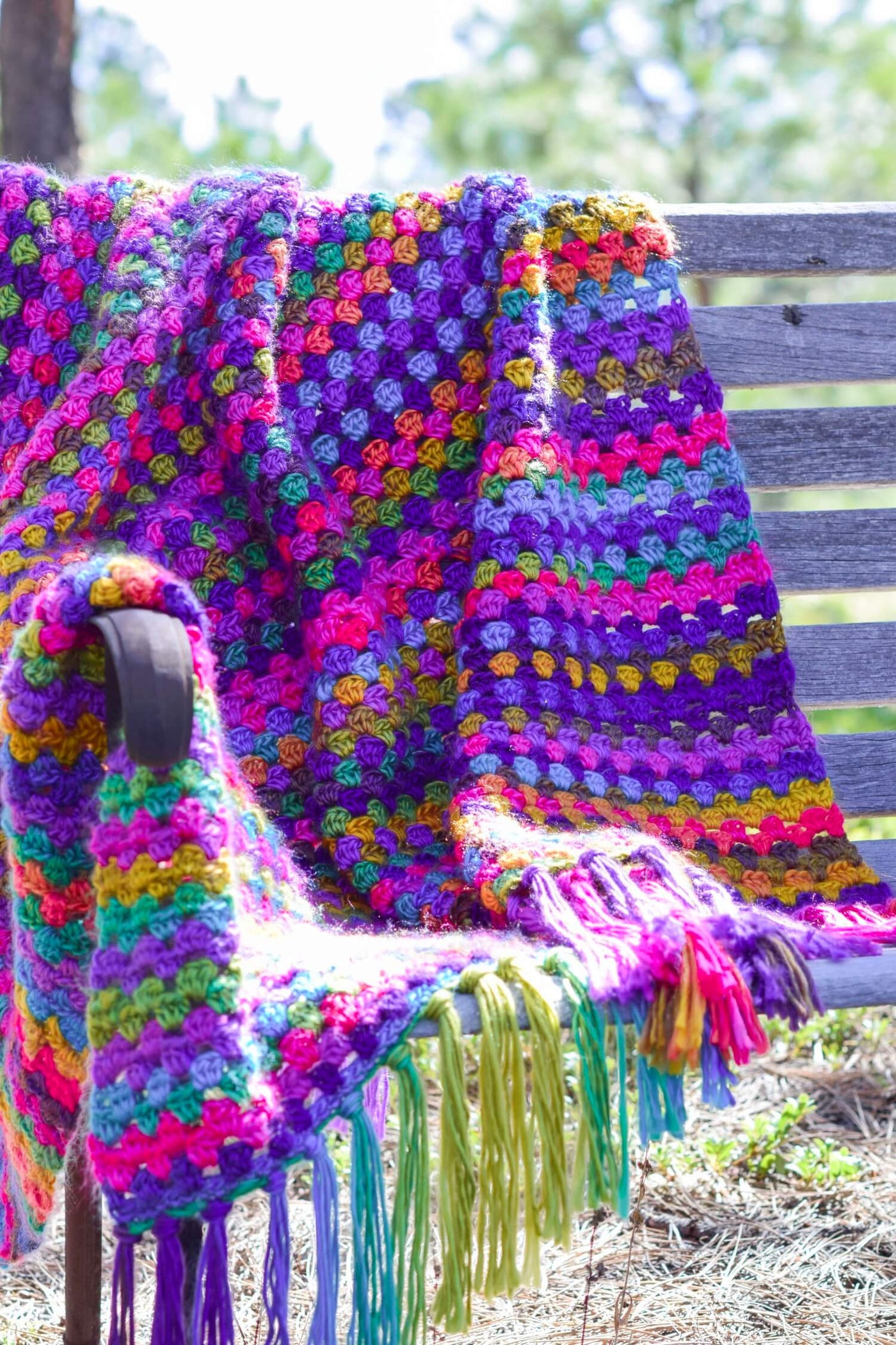 Crochet Kit - Fiesta Picnic Blanket – Lion Brand Yarn