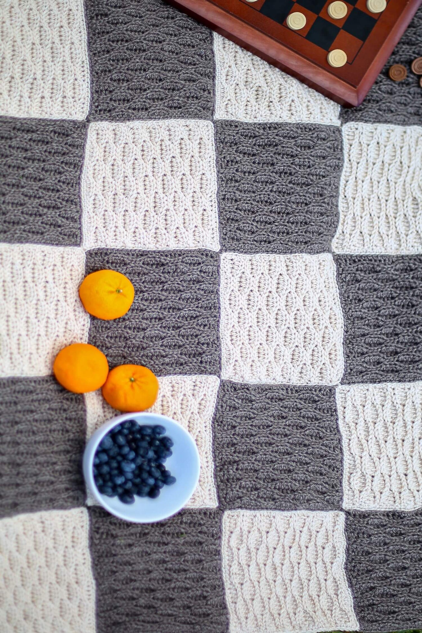Crochet Kit - Checkerboard Picnic Blanket – Lion Brand Yarn