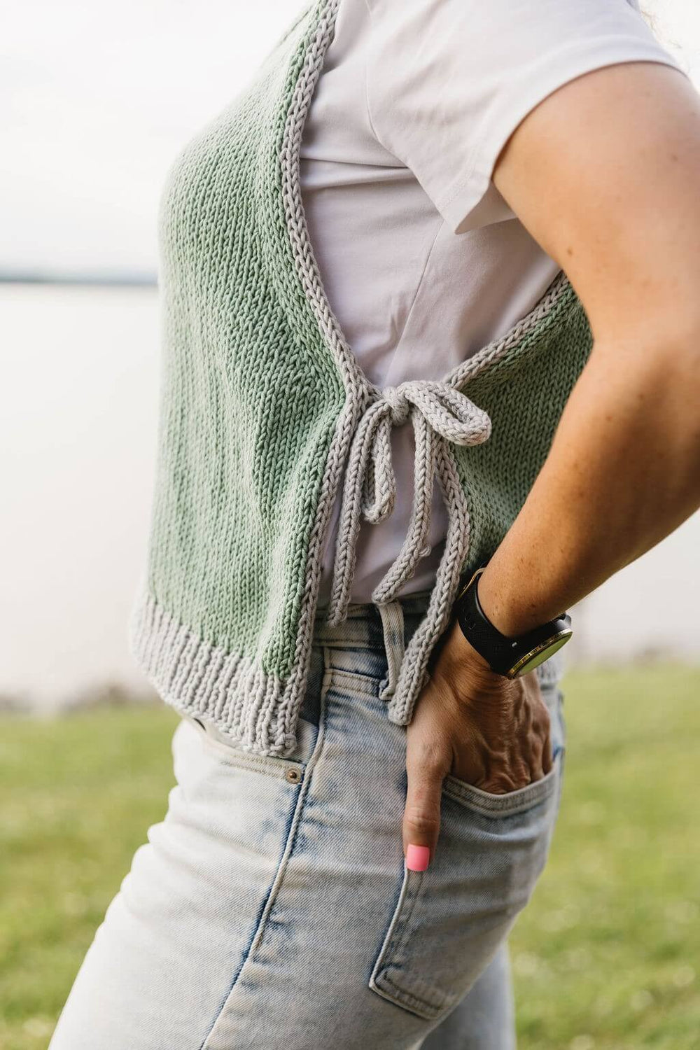 Knit Kit - Cordelia Tie Vest – Lion Brand Yarn