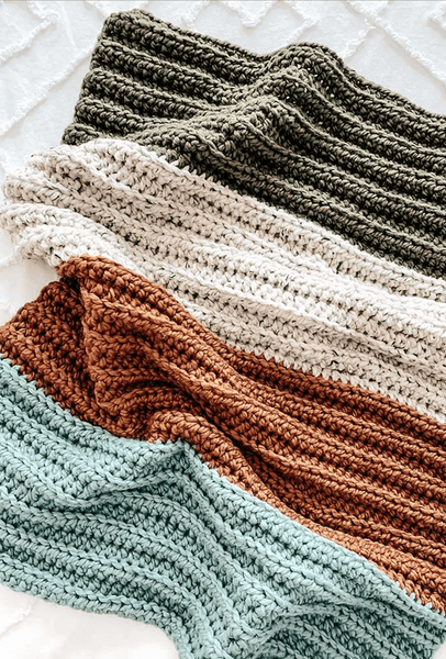 Crochet Kit - Colorblock Blanket – Lion Brand Yarn