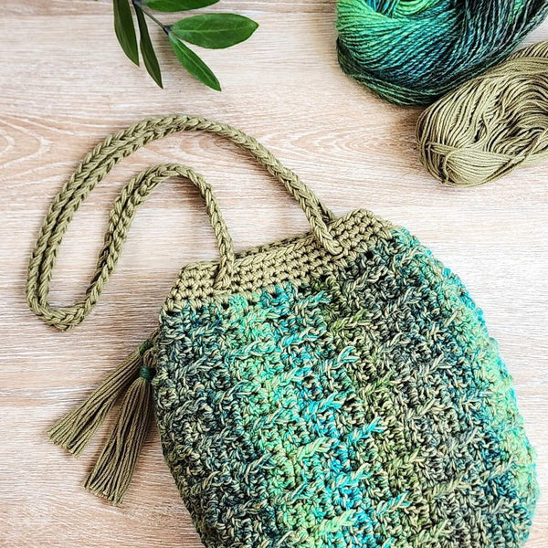 おさる　y.a.r.n. original shoulder bag Crochet Kit - Chroma Shoulder Bag – Lion Brand Yarn