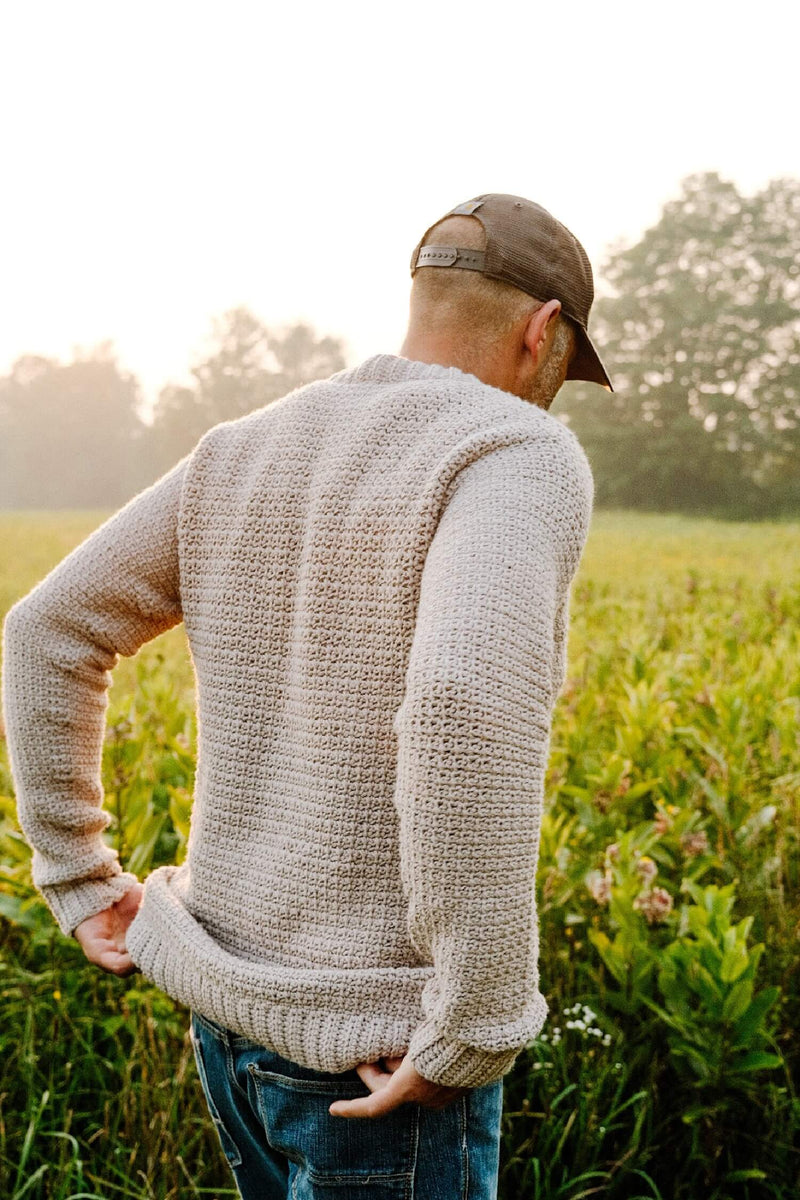 Crochet Kit - Ambrose Quarter Button Men's Sweater – Lion Brand Yarn