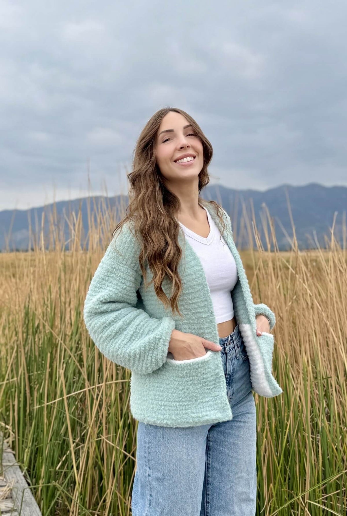 Crochet Kit - Daisy Daydream Cardigan & Bonus Beanie – Lion Brand Yarn