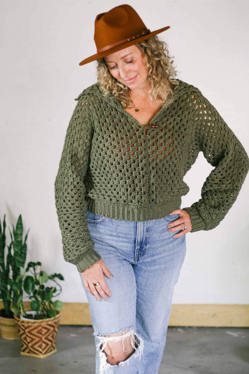 Crochet Kit - The Moss Sweater – Lion Brand Yarn