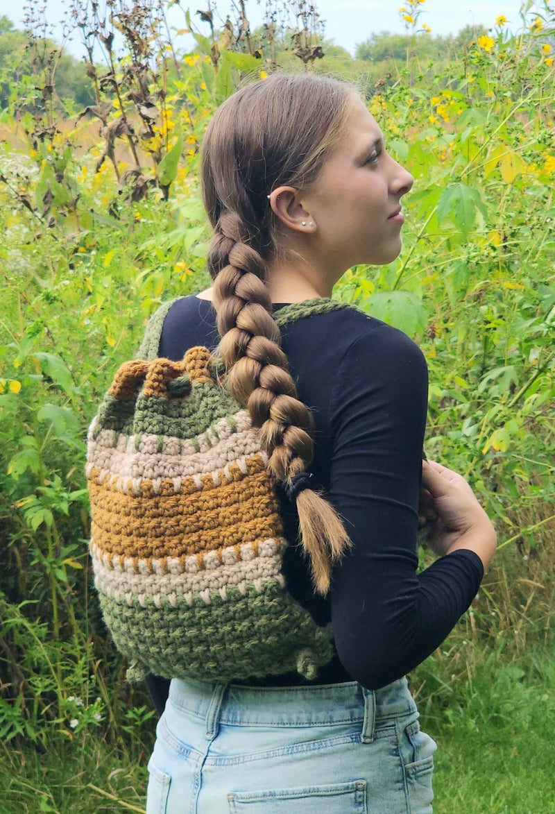 Crochet Kit - Acorn Trail Backpack – Lion Brand Yarn display picture 1