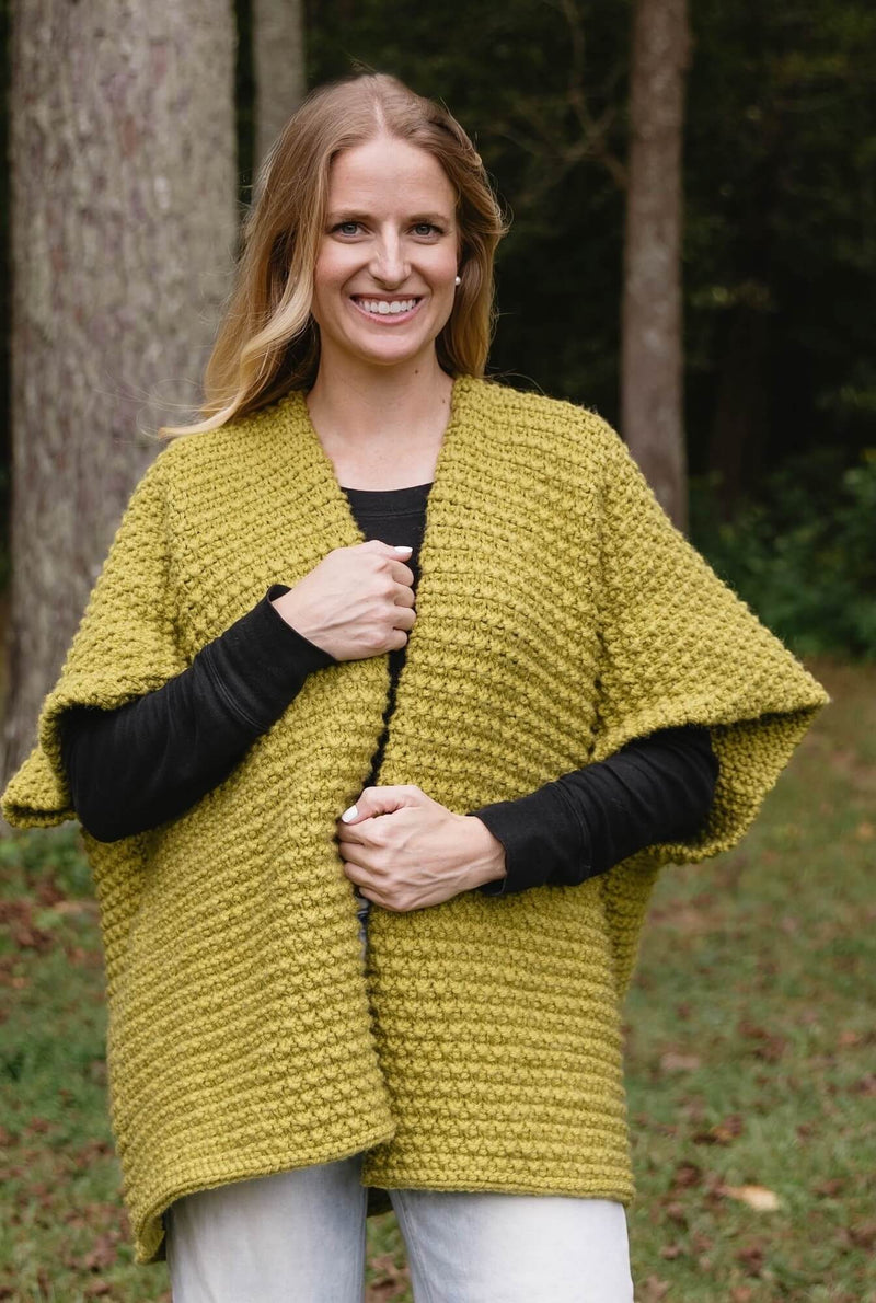 Knit Kit - Vale Poncho Cardi – Lion Brand Yarn