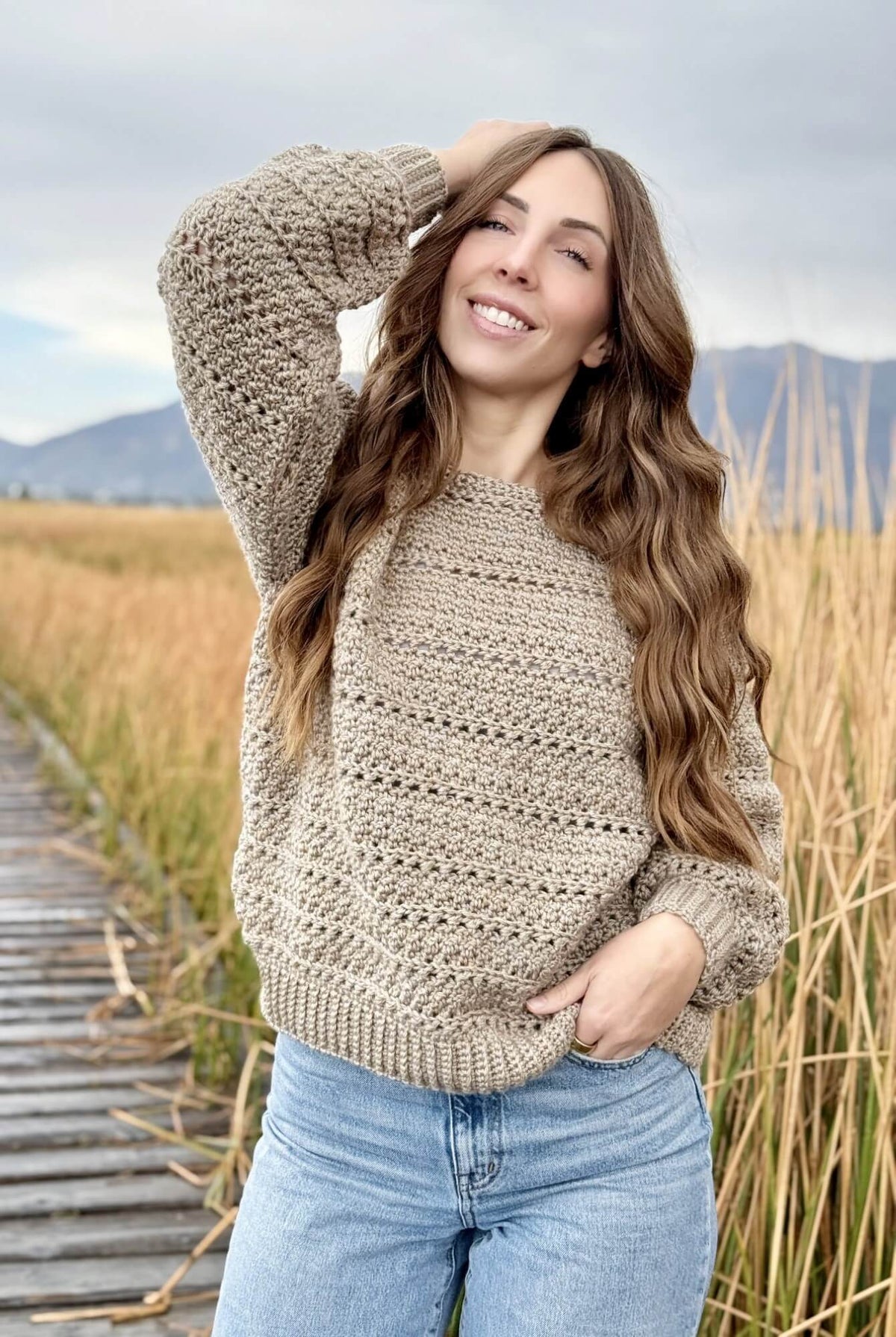 Crochet Kit - Foggy Shores Pullover – Lion Brand Yarn