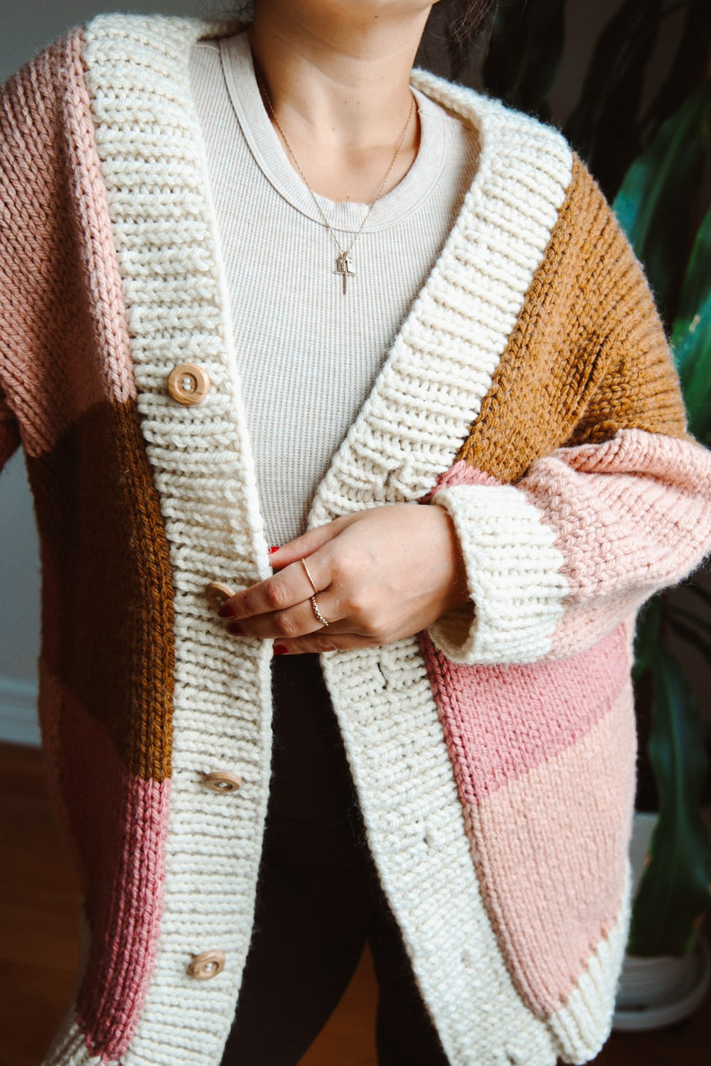 Knit Kit - Big Patchwork Cardigan – Lion Brand Yarn