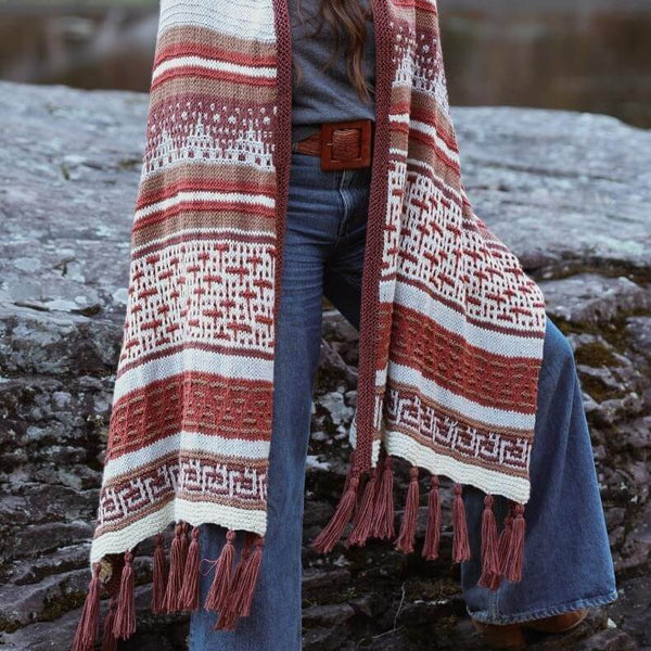 Knit Kit - Coast to Coast Wrap – Lion Brand Yarn