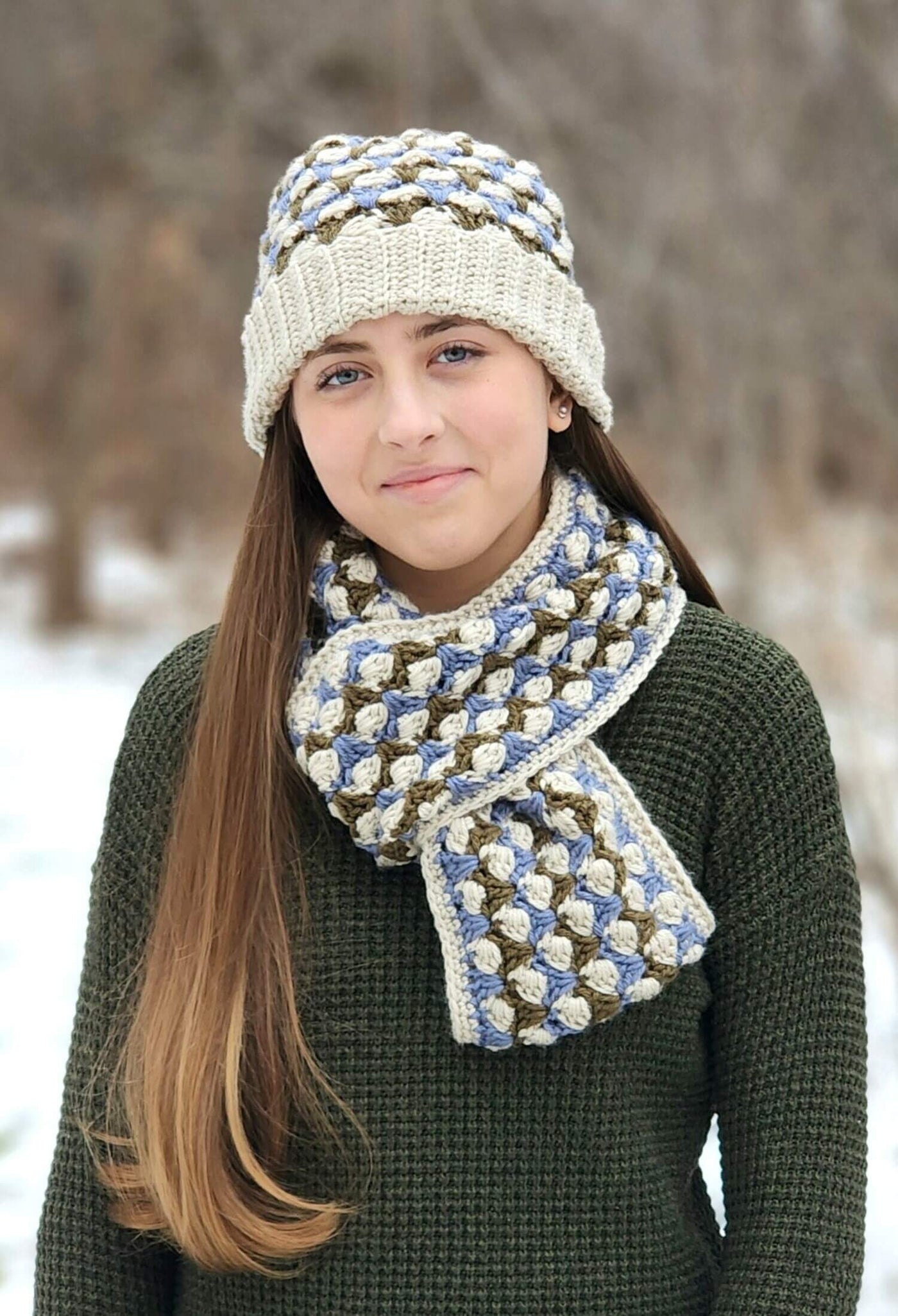 Crochet Kit - Timber Hill Beanie & Infinity Scarf – Lion Brand Yarn