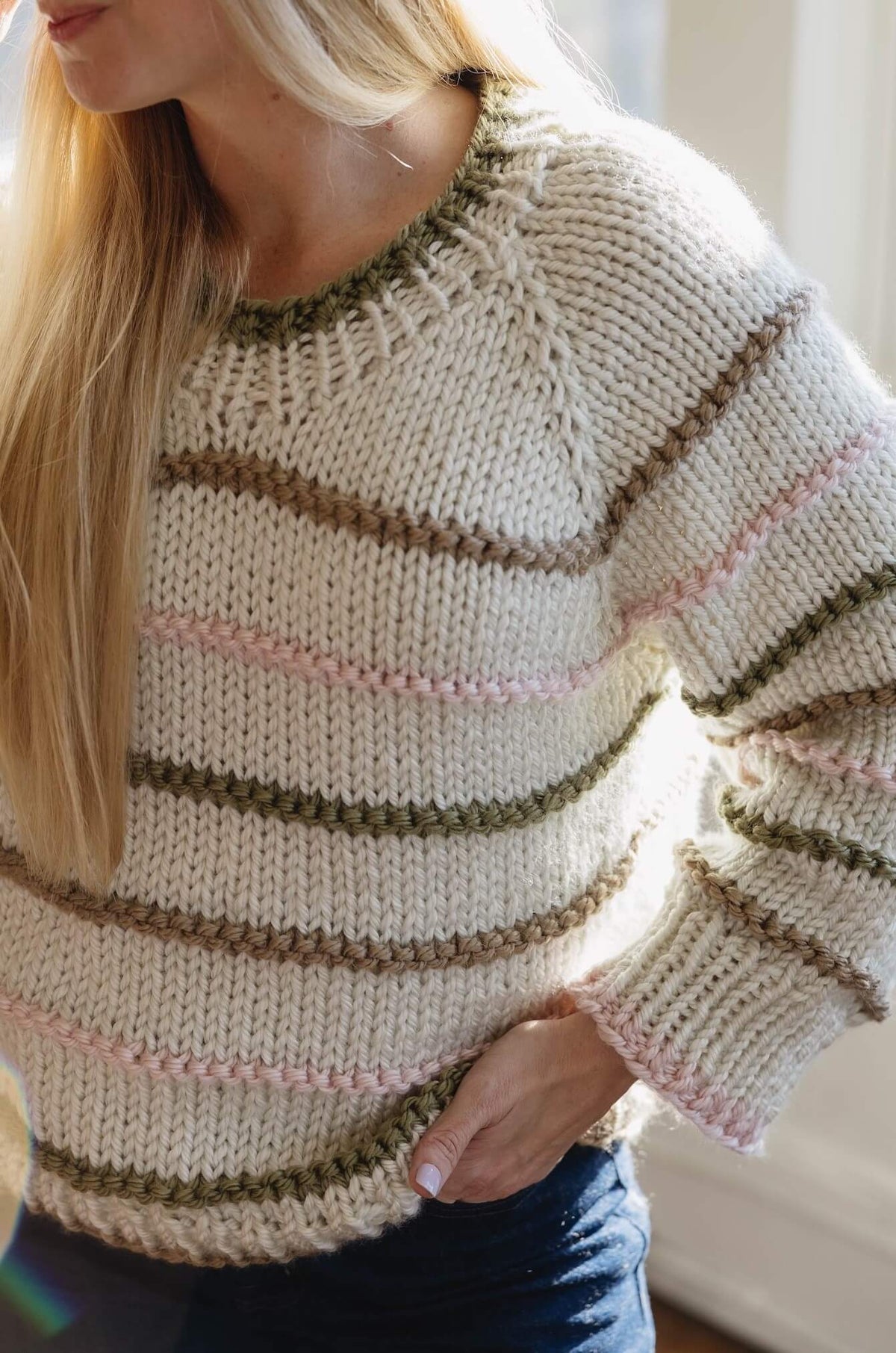 Knit Kit - Beginner Stripes Sweater – Lion Brand Yarn