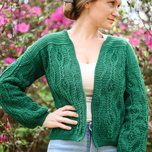 Crochet Kit - Diamond Trellis Heirloom Cardigan – Lion Brand Yarn