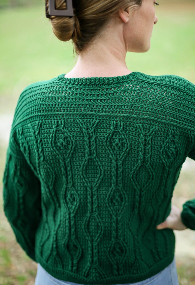 Crochet Kit - Diamond Trellis Heirloom Cardigan – Lion Brand Yarn