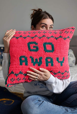 Crochet Kit - Go Away Pillow – Lion Brand Yarn