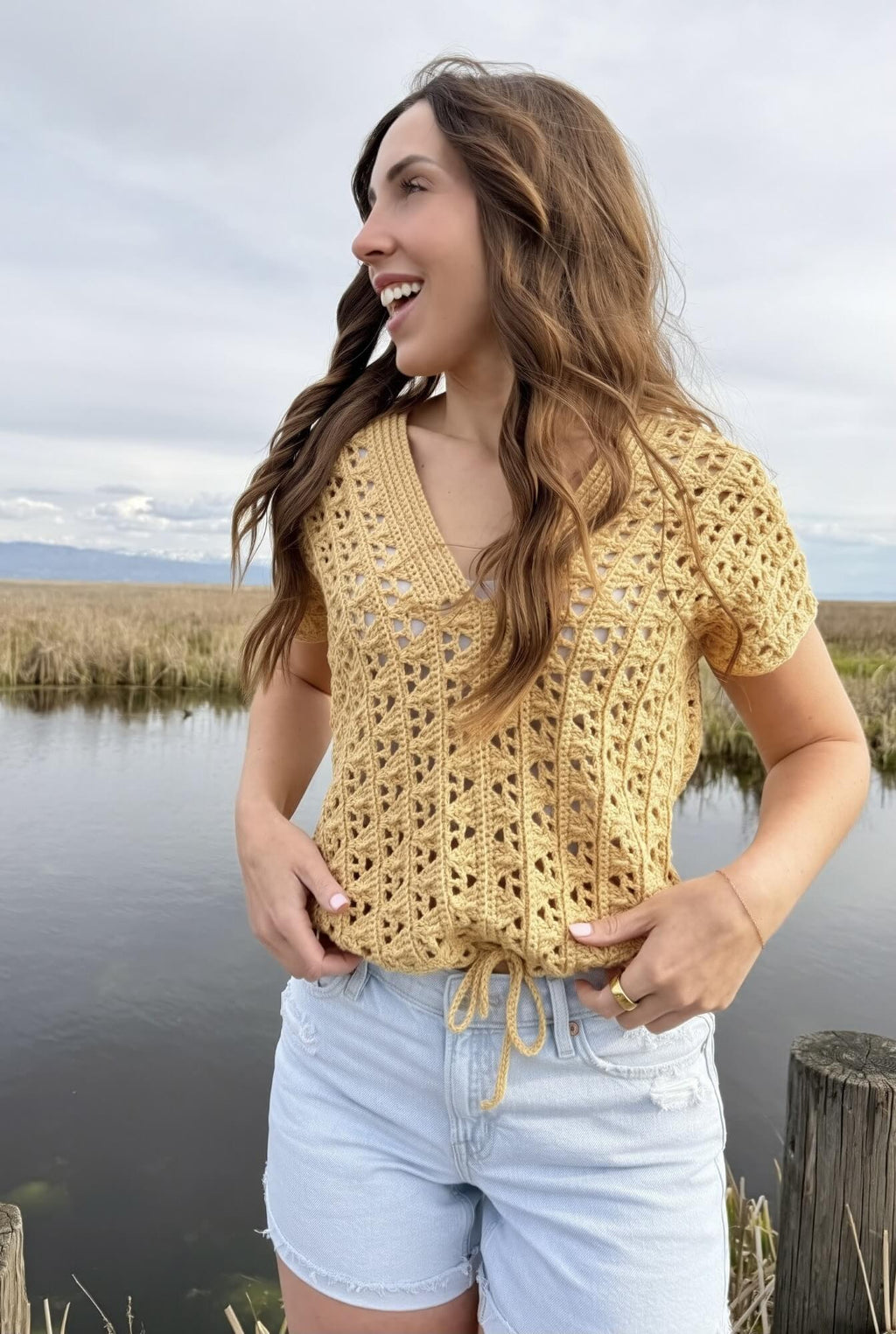 Crochet Kit - Second Star Lace Tee – Lion Brand Yarn