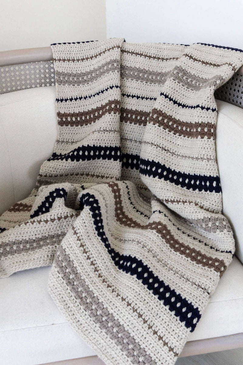 Crochet Kit - William Blanket (Worsted) – Lion Brand Yarn