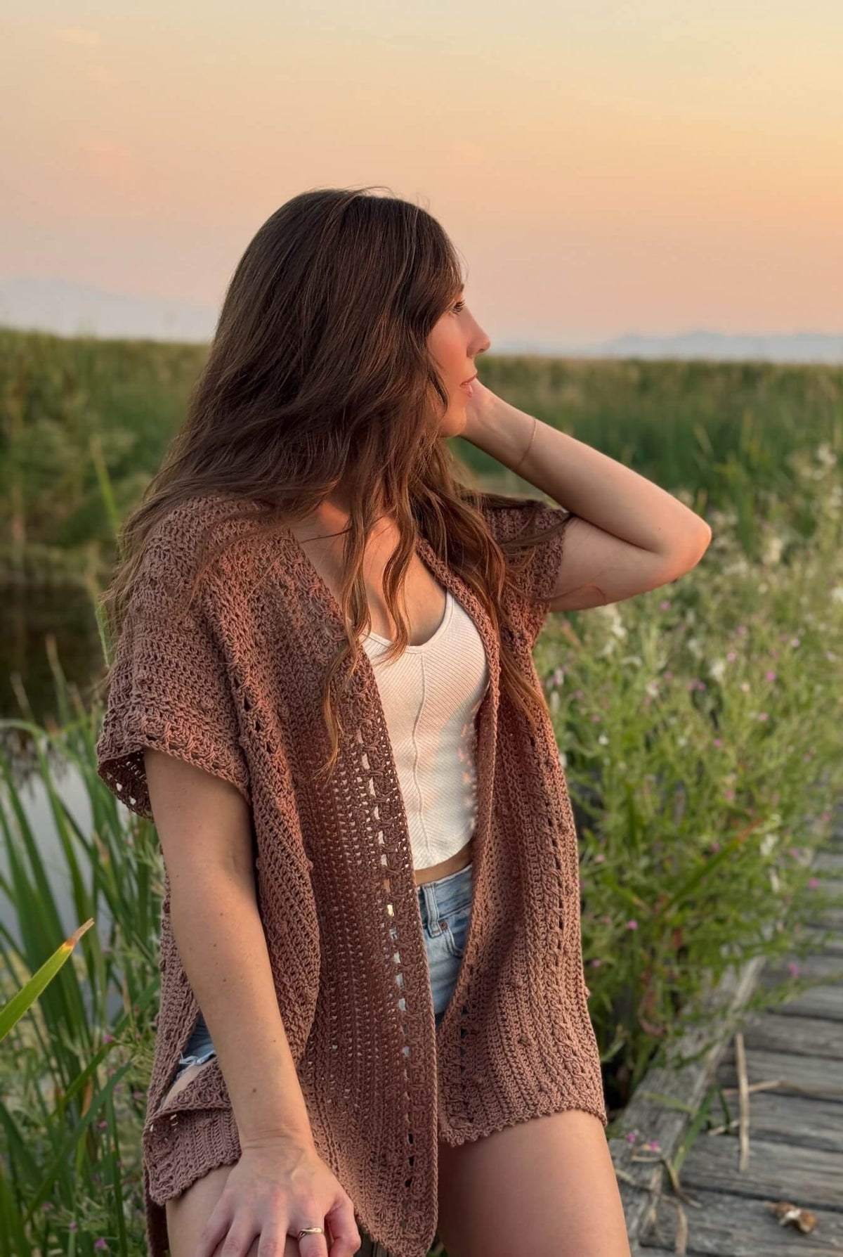 て*ぱ様 CTHY Guidi Leather Crochet Crochet Kit - Hazel Ridge Wrap – Lion Brand Yarn