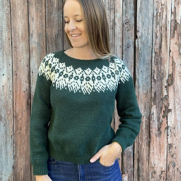 Crochet Kit - Zima Pullover – Lion Brand Yarn