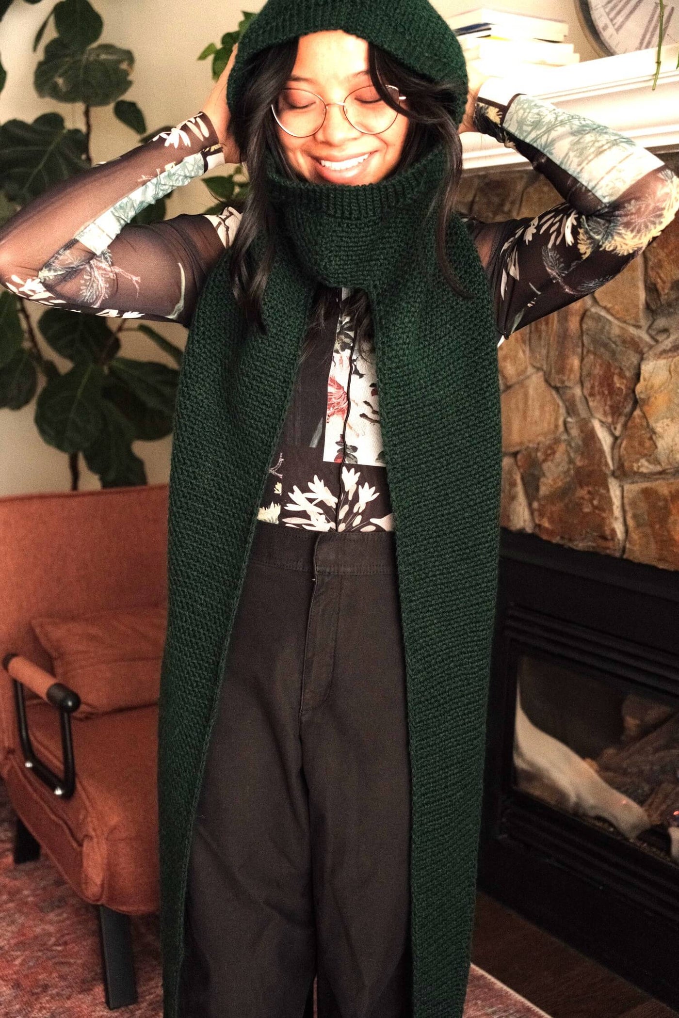 Crochet Kit - Kinney Scarf Hood – Lion Brand Yarn