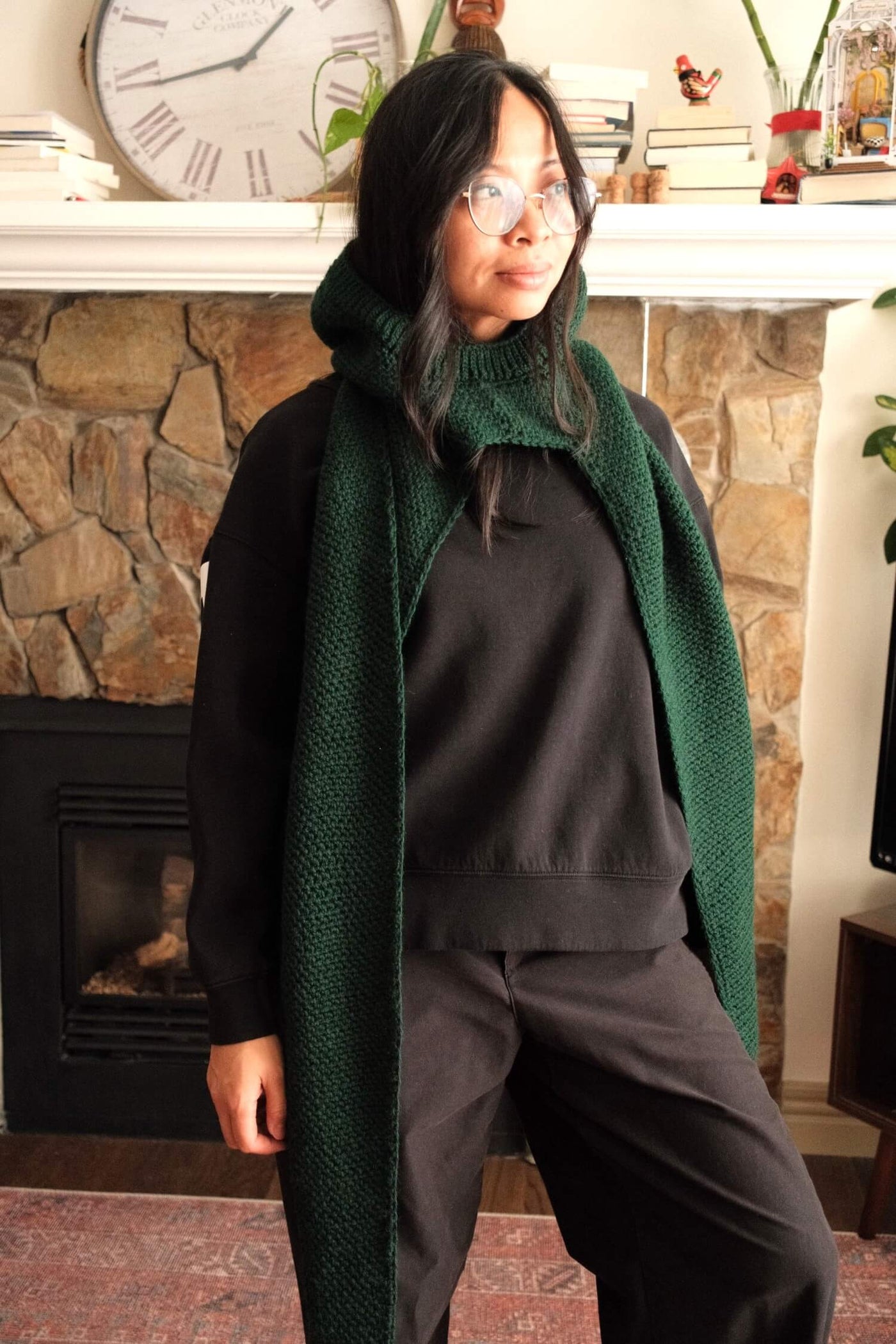 Crochet Kit - Kinney Scarf Hood – Lion Brand Yarn