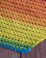 Lazy Days Asymmetrical Scarf (Crochet) thumbnail