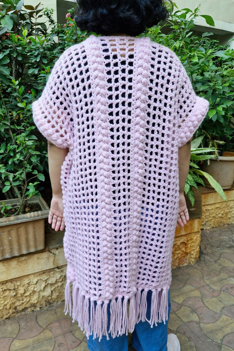 Rosebud Mist Ruana (Crochet) – Lion Brand Yarn