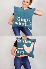 Chicken Butt Pillow (Crochet) thumbnail