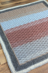 almond stitch preemie baby blanket crochet thumbnail