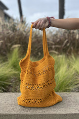 crochet cotton tote thumbnail