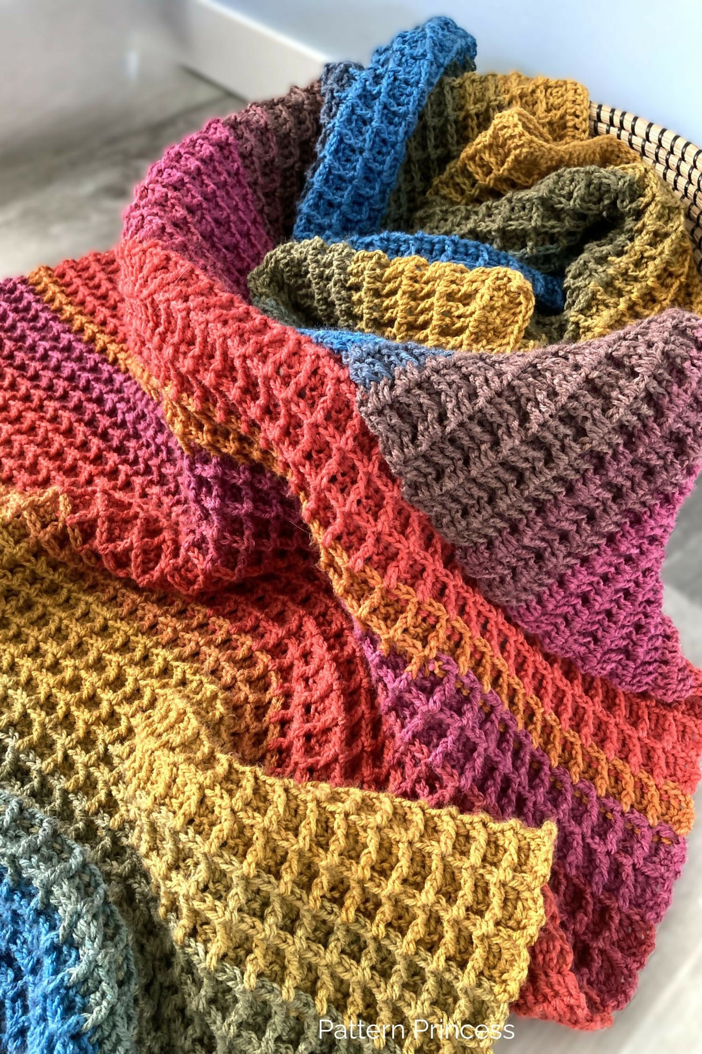 Waffle Whispers Throw (Crochet) – Lion Brand Yarn